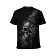 thumbnail image 2 of LAOLIUSN Men's 3D Skull Graphic T Shirt, All Over Print Short Sleeve Crewneck Tee, 88% Polyester 12% Spandex, Casual Novelty Streetwear Tops, S-4XL, 2 of 7