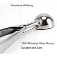 thumbnail image 4 of Small Cookie Scoop, 1 tablespoon Cookie Scoop For Baking, 1 13/32 inches / 36 mm Ball, 18/8 Stainless Steel, Secondary Polishing, For Making Cookie Ice Cream Muffin Meatball Melonball, 4 of 8