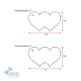 thumbnail image 5 of 25 Units Acrylic Keychains Heart with Key 1/8" Thick – Clear or Solid Color – (Size 3") Made in USA, 5 of 5