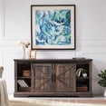 thumbnail image 7 of OKD Farmhouse Electric Fireplace TV Stand for TVs up to 65", Entertainment Center with Fireplace, Dark Rustic Oak, 7 of 7