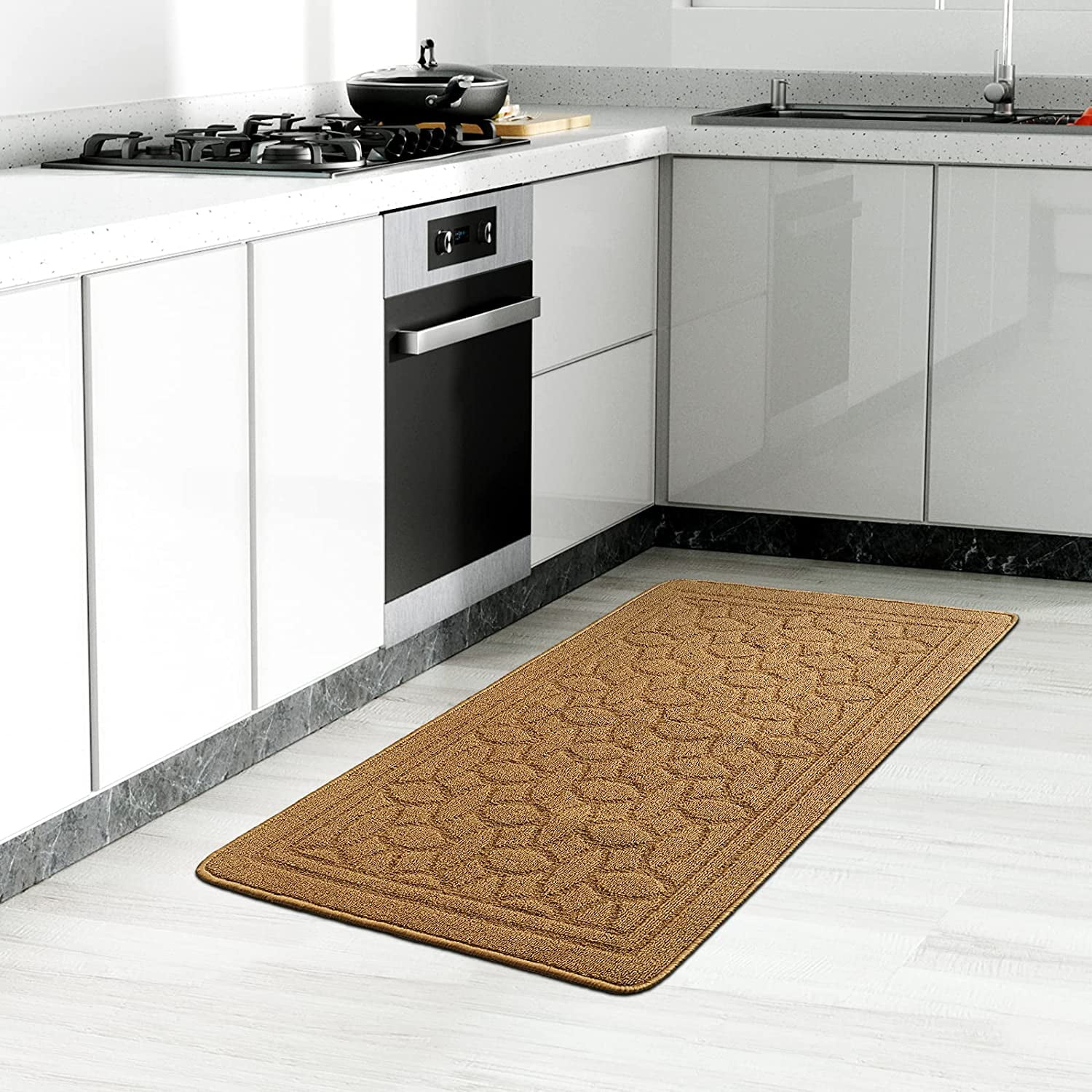 HTWW Kitchen Mat NonSkid Kitchen Rugs and Mats Machine Washable