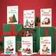 thumbnail image 1 of Adornos navideños, adornos navideños, regalos navideños, tarjetas decorativas navideñas, tarjetas de felicitación navideñas de lujo con bendiciones, juego de sobres que incluye 6 tarjetas, 6 sobres y, 1 of 9