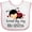 White and Pink, variant on Inktastic Little Sister Ladybug Girls Baby Bib