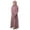 Pink, variant on Traditional Girls Round Neck Ruffled Solid Color Dress With Pattern Flounce Leisure Toddler Baby Wear 5-6Y