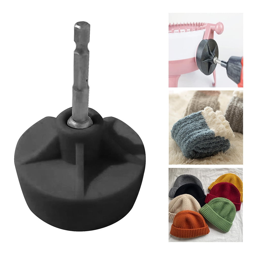 JILINWEI Addi Knitting Machine Adapter with Hex Bit Power Screwdriver Attachment for Drill,Quick Knit Power Adapter,Crank Handle Adapter for Addi