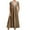 Khaki, variant on Sexlip Womens V Neck Pocket Loose Swing Midi Dress Soft Comfortable Casual Office Everyday Dress Black M