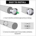 thumbnail image 4 of shiyou-8 Inch Backdraft Damper Back Draft Vent Duct Shutter Blocker, Backflow Ducting Insert One-Way Airflow Preventer with Inline Springs Loaded Folding Blades, HVAC Extractor Range Fan Hood Deflect, 4 of 4