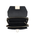 thumbnail image 3 of Tepilte 100% Faux leather Quilted Zipper Mini Shoulder Bag, MV/PK, 3 of 5