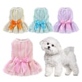 thumbnail image 2 of Puppy Princess Dress – Striped Butterfly Skirt, Soft Breathable Fabric for Shih Tzu, Corgi, Bichon Frise, 2 of 8