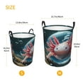 thumbnail image 3 of Balery Bubbles Axolotl Fantasy Cesta de ropa redonda con asas, impermeable, independiente, para ropa, juguetes, dormitorio y familia-Medium, 3 of 6