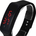 thumbnail image 2 of LED pulsera de silicona digital niños hombres mujeres deporte reloj de pulsera (negro), 2 of 6