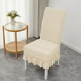 thumbnail image 2 of sruoe Dining Chair Covers, Chair Slipcovers Seat Protector, Removable Washable Seat Cover, Chair Cover with Skirt, Stretch Soft Dining Chair Slipcover for Living Room, Kitchen, 2 of 5