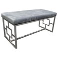 thumbnail image 1 of Best Master Banquette en Velours Rembourré et Acier Inoxydable à Base Grise/argentée, 1 of 2