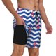 thumbnail image 2 of Balery Nautical Anchors Bañador para hombre, shorts de playa de secado rápido con entrepierna y forro de compresión-X-Large, 2 of 6