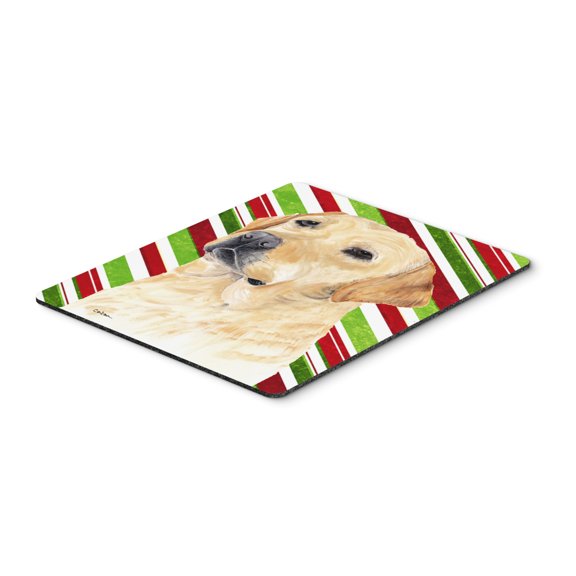 Carolines Treasures SC9336MP "Labrador Candy Cane Holiday Christmas Mouse Pad Hot Pad or Trivet" Large multicolor