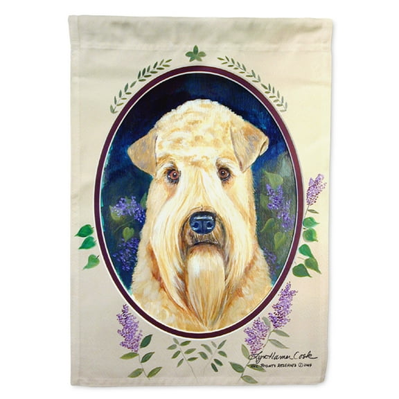 Carolines Treasures 7254-FLAG-PARENT Wheaten Terrier Soft Coated Flag  multicolor