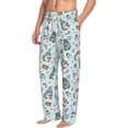 thumbnail image 6 of Gukieu Winter Wonderland Light Blue Print Men's Home Trousers, Elastic Drawstring Home Pajamas Clothing Suitable for Adult Men-X-Large, 6 of 6