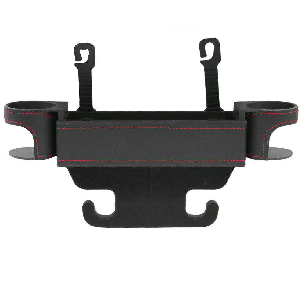 Ryanstarracing Multifunctional Car Seat Slot Storage Box with Two Cup Holder Car Rear Seat