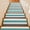 Green, variant on Brown and Blue Gradient Stair Treads Non Slip for Steps Minimalist Navy Blue Ombre Modern 7 Pcs Reusable Adhesive Stair Runner Mats for Dogs Elders Carpet Treads Rugs for Staircase 8x30 In
