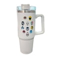 thumbnail image 2 of Termo de acero inoxidable color blanco Luchadores 30 Oz, 2 of 3