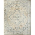 thumbnail image 2 of Nourison Astra Machine Washable Persian Beige Blue 9' x 12' Area Rug (9x12), 2 of 9