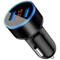 thumbnail image 1 of Termómetro del coche del voltímetro del zócalo del encendedor de cigarrillos con la conexión del Usb kaili Sencillez, 1 of 2
