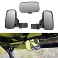 thumbnail image 3 of Suuonee Motorcycle Mirror, UTV ATV Side Center Rear Wing Mirror Combo Kit Fit For Commander, 3 of 8
