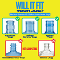 thumbnail image 4 of The Jug Plug Original Silicone Water Jug Cap, 2-Pack, for Standard 5-Gallon Water Bottles, 4 of 9