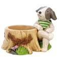 thumbnail image 2 of S SERENABLE Resin Flower Pot Adorable Animal Micro Landscape Planter Dog, 2 of 8
