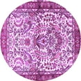 thumbnail image 1 of Ahgly Company Indoor Round Persian Purple Traditional Area Rugs, 6' Round, 1 of 4
