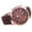 Brown, variant on Fashion Womens Watch, PU Leather Band Rose Gold Tone Dial with Roman Numerals Analog Quartz Watches for Men Unisex