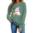 thumbnail image 6 of Trikvn Women's Halloween Sweatshirts Cute Ghost Pumpkin Graphic Pullover Tops Casual Long Sleeve Crewneck Fall Clothes Loose Fit Novelty Holiday Party Shirts, 6 of 6