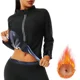 thumbnail image 5 of Traje de Sauna para mujer, traje para correr, Fitness, sudoración, aumento de pecho, ropa moldeadora adelgazante, cuello con cremallera, soporte, sudor caliente, 5 of 5
