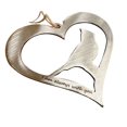 thumbnail image 2 of Love Shaped Red Bird Ornament Exquisite Craft Hanging Decorations for Window Door Backpack, 2 of 3