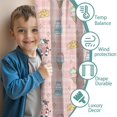 thumbnail image 3 of Blackout Kids Curtains,Pink Cow Dairy Pattern Childrens Insulated Curtains Set Of 2,Bedroom Essentials,Toddler Room Decor 42x84in(106x213cm), 3 of 5