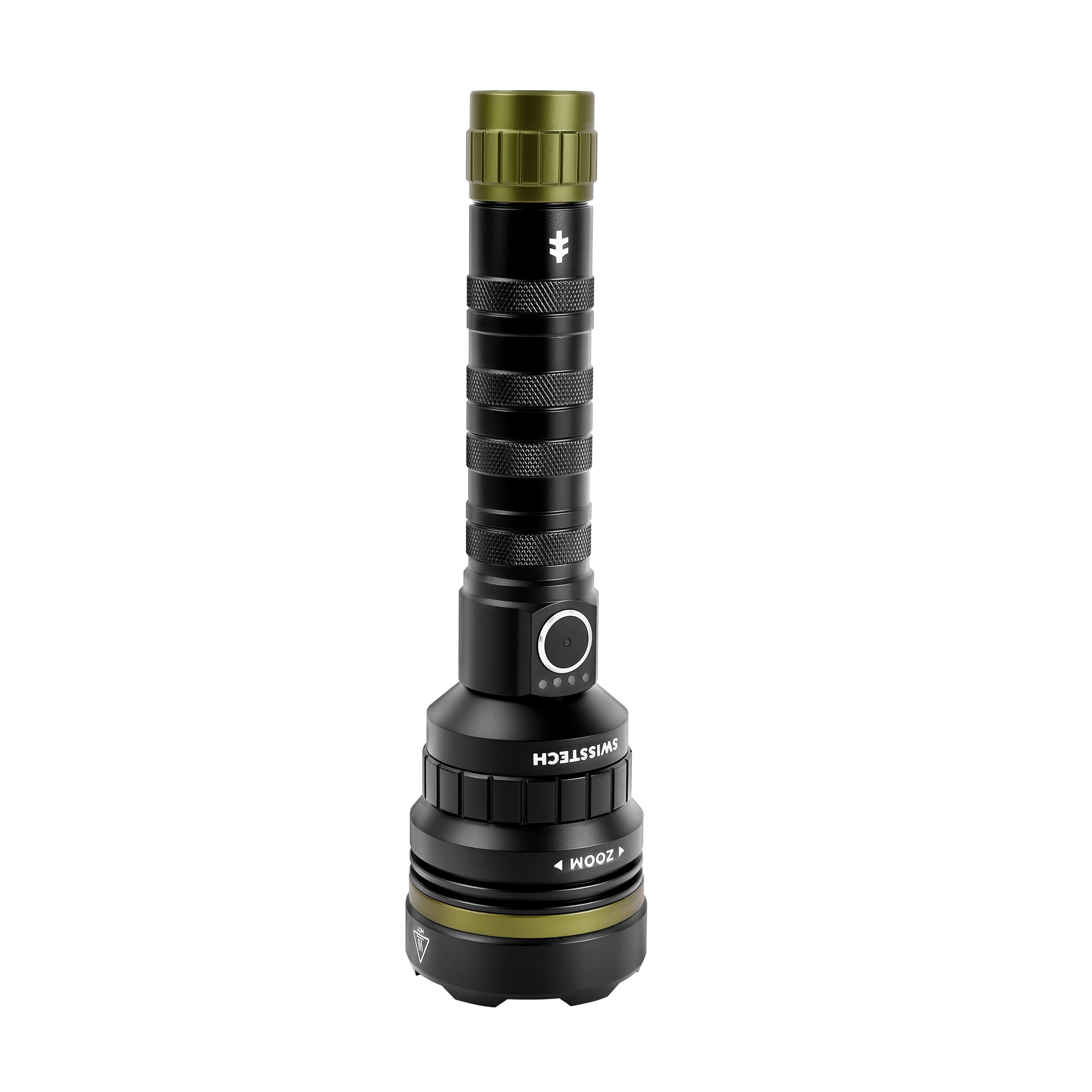Swiss Tech Teleskop 1380 Lumen, Long Beam, LED Rechargeable Waterproof Flashlight