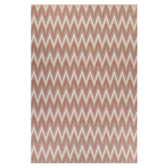 Couristan Monaco Avila, Coral-Ivory-Pewter Rug