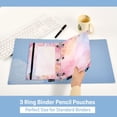 thumbnail image 4 of 2 Pack Flip Folders with Clear PVC Window Binder Pouches 3-Ring Binder Organizer for Office & Home Colorful Pastel Floral Pattern, 4 of 6