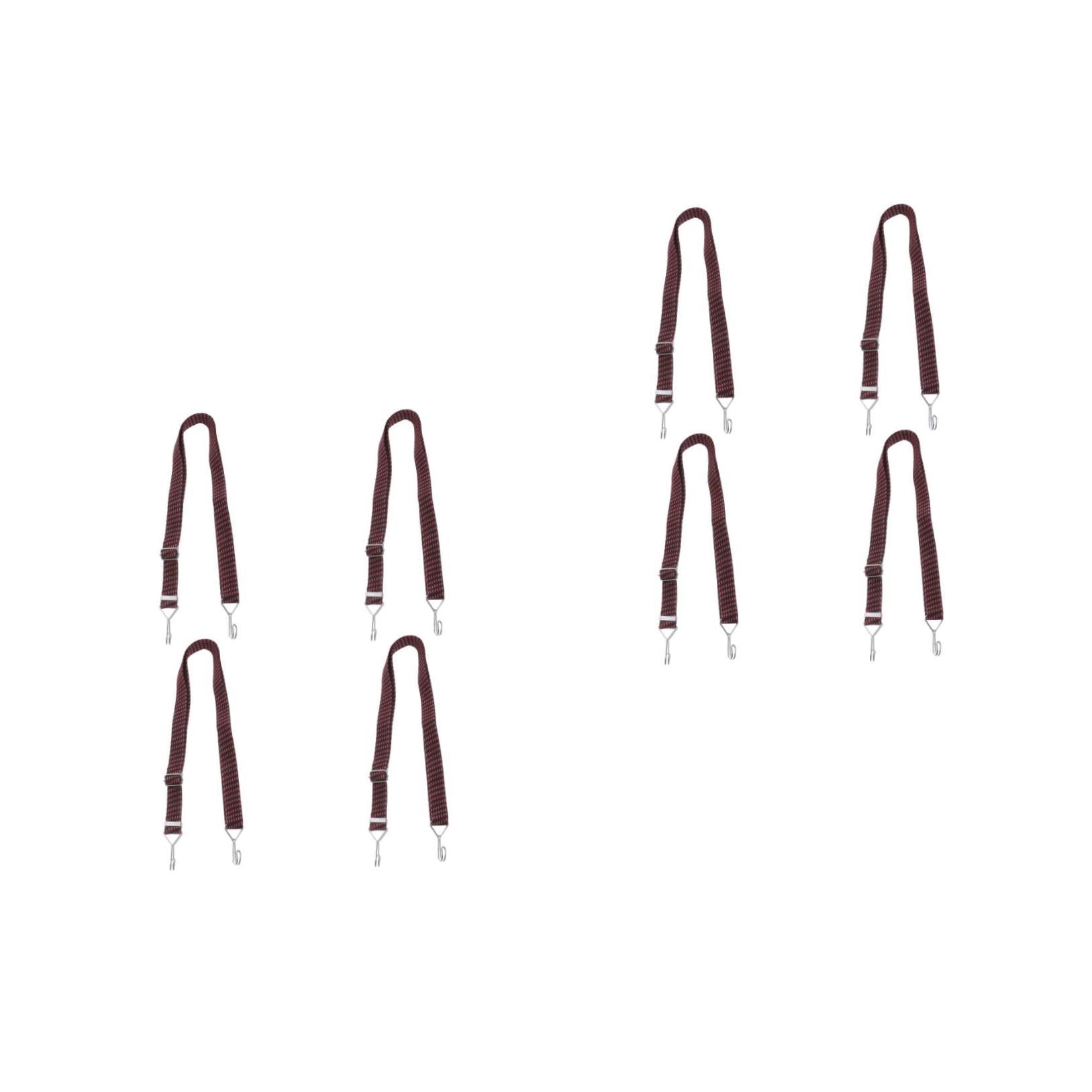 Masteelf 8 pcs  Adjustable Bungee Cords Long Flat Elasticity Ropes Heavy Duty Elastic Straps