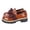Brown, variant on Bkhluea Women Patent Bow Chunky Loafers Slip On Comfortable Footwear For Office Work Daily Casual Outdoor Activities