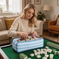 thumbnail image 5 of Mahjong Rack Storage Mahjong For Mah Jong Tile With Zipper For Tiles And Rack Storage Home Textile Storage 21 X 6.5 X 2 Inches Home Decor, 5 of 5