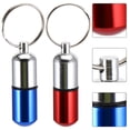 thumbnail image 4 of Shisuyan 2 Pcs Porte-Clés Porte-Pilules Pendentif Charme Support d'Urgence, 4 of 8