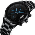 thumbnail image 2 of Men's Watches Six-pin Multifunctional Chronograph Wristwatches,Stainsteel Steel Band Waterproof Watch CRRJU Top Luxury Brand, 2 of 5