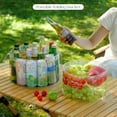 thumbnail image 3 of 4PCS Outdoor Foldable Water Bucket Large Capacity Picnic Camping Transparent, 3 of 7