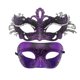 thumbnail image 1 of Máscara de maquillaje para carnaval, para hombres y mujeres, máscara romana de carnaval, máscara de metal de hierro para actuación, máscara de maquillaje para fiesta, máscara estilo pareja para hombre, 1 of 1