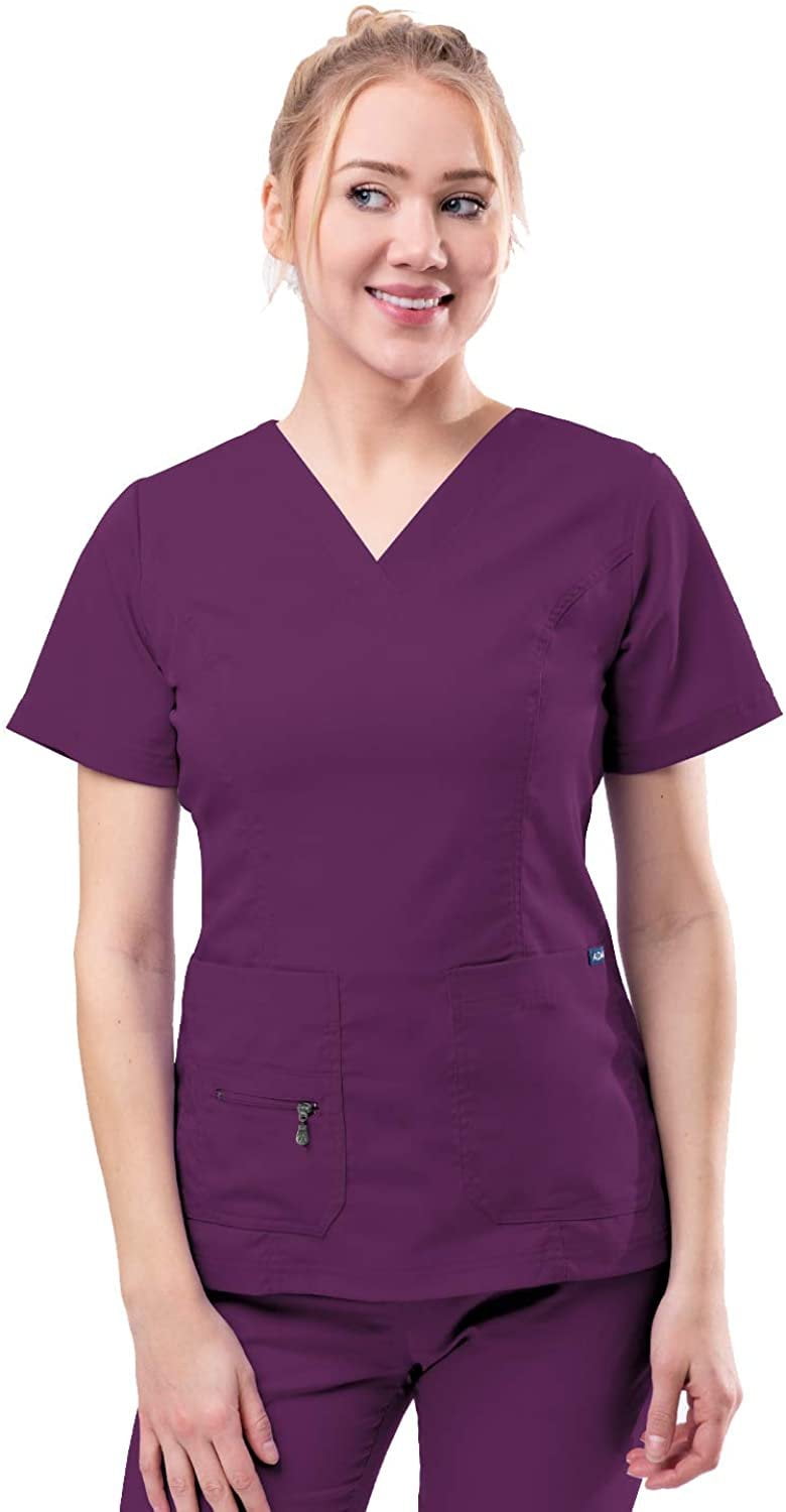 Adar Pro Scrubs for Women Elevated VNeck Scrub Top P4212