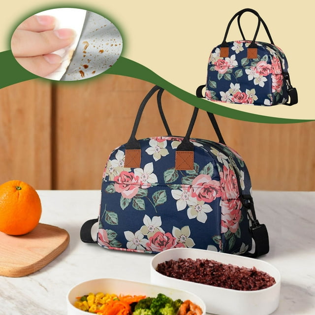 Fiudx Bolsa Térmica Moderna para El Almuerzo, Ideal para Comida Caliente o Fresca, Asa Resistente, Doble Cremallera Metálica, Ligera y Espaciosa, Ideal para Oficina y Exteriores, 29 X 16 X 24 Cm.