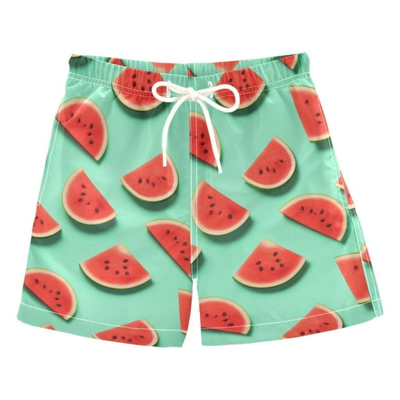 joogoo Boys Swim Trunks Watermelons Beach Board Shorts Drawstring Swimsuit 3T