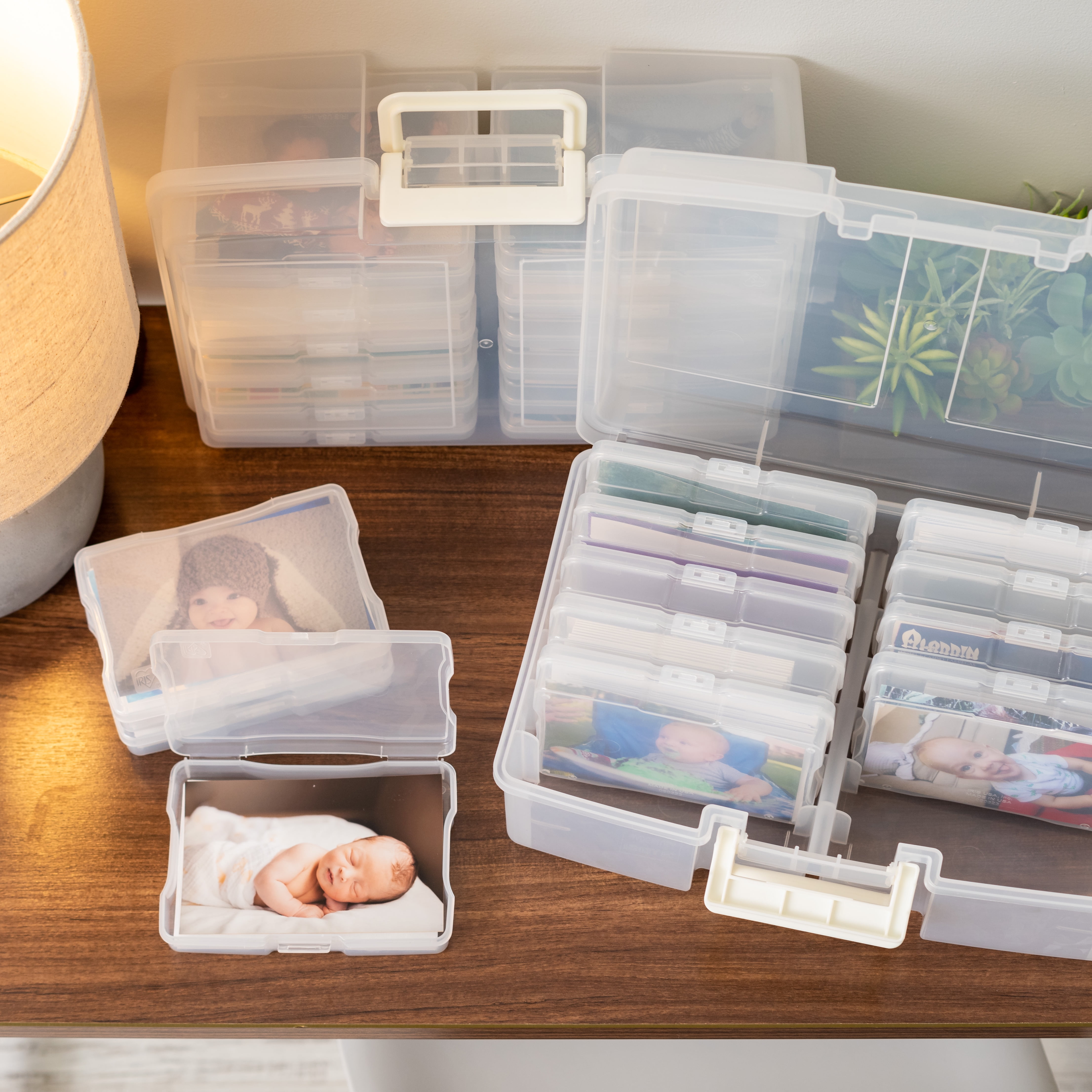IRIS 4" x 6" Photo Storage Craft Keeper, Crafts, Clear, 2Pk