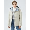 thumbnail image 5 of Orolay Women's Thickened Plaid Print Down Jacket with Hood, 5 of 7